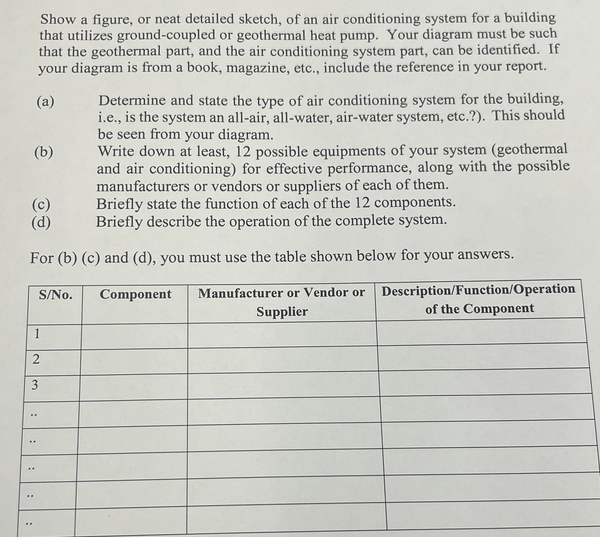 Show a figure, or neat detailed sketch, of an air