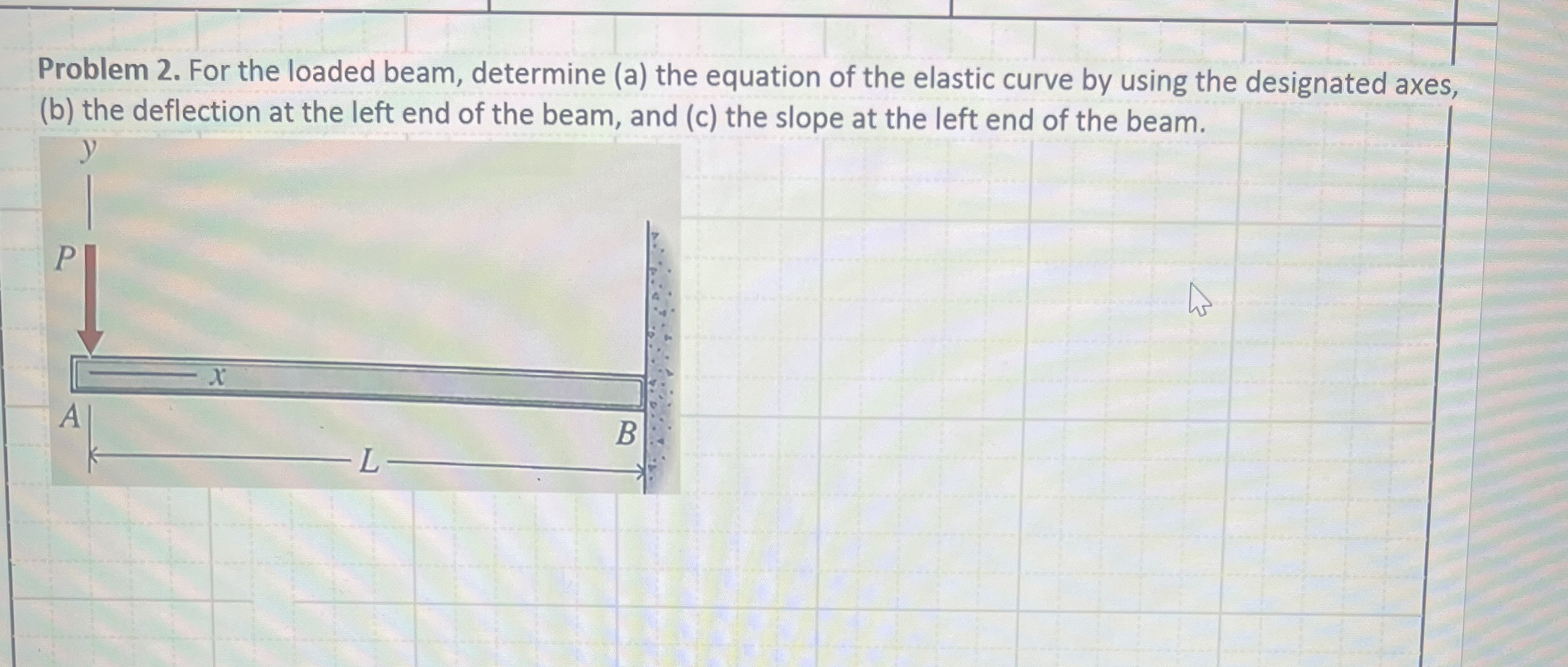 Problem 2 . For the loaded beam, determine ( a )