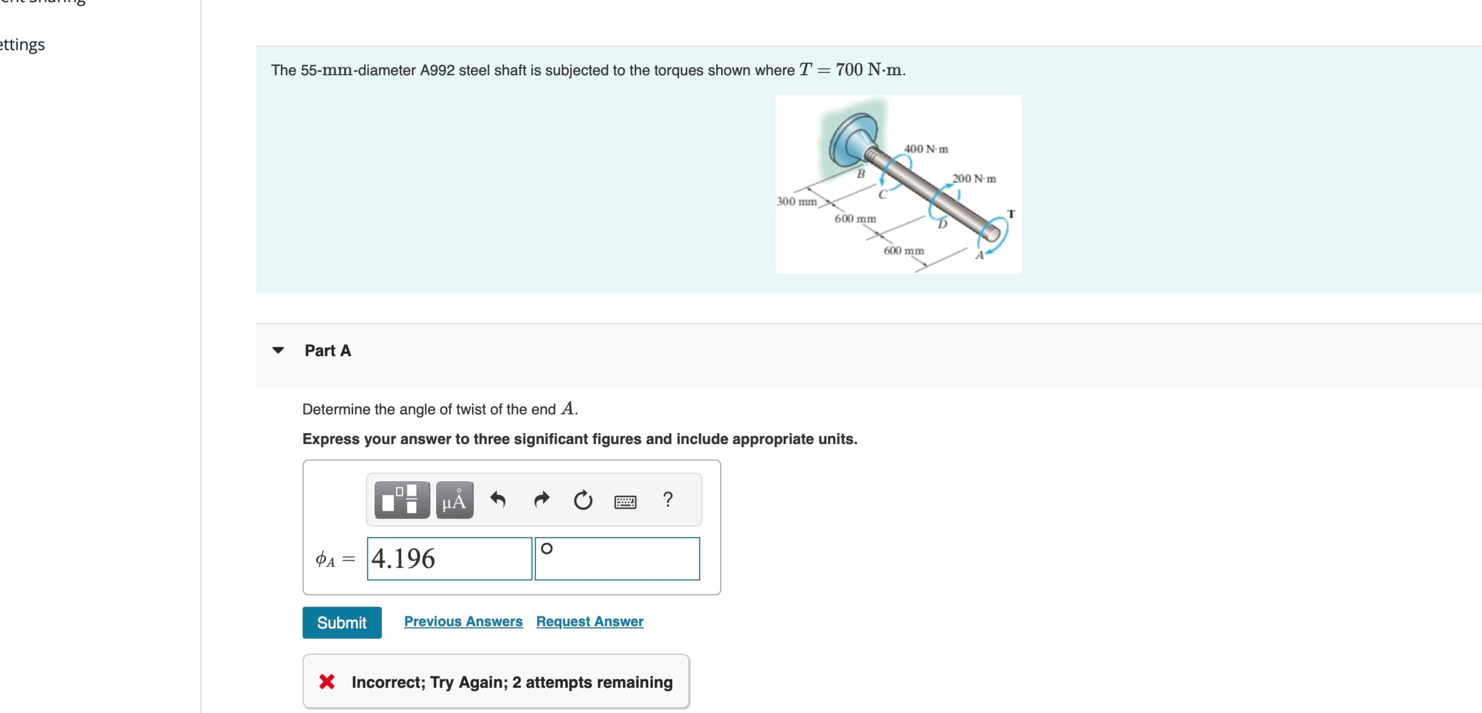 The \ ( 5 5 - \ mathrm { mm } \ ) - diameter A 9
