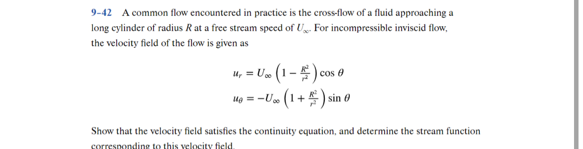 9 - 4 2 A common flow encountered in practice is