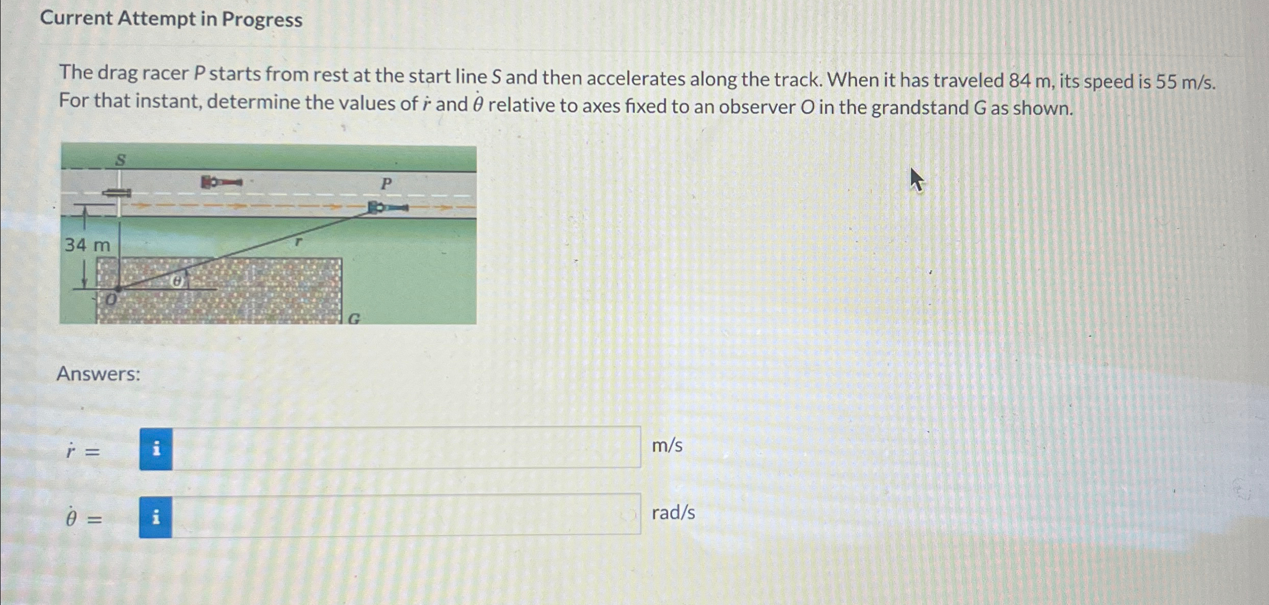 Current Attempt in Progress The drag racer P