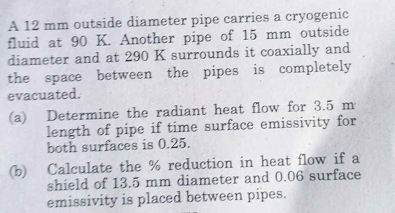 1 A 1 2 mm outside diameter pipe carries a