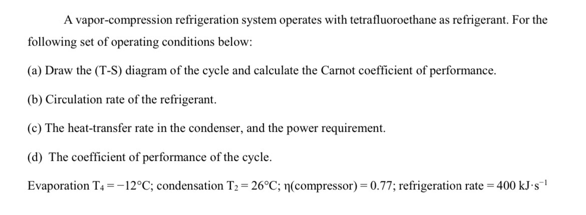 A vapor - compression refrigeration system