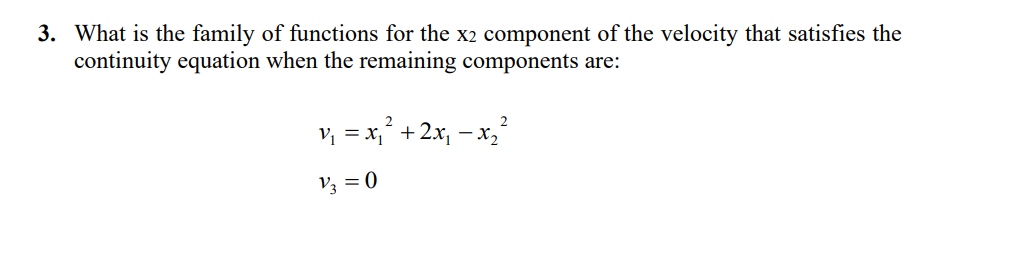 What is the family of functions for the x 2