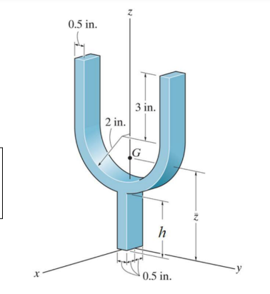 Given = 4 . 5 , determine the center of mass of