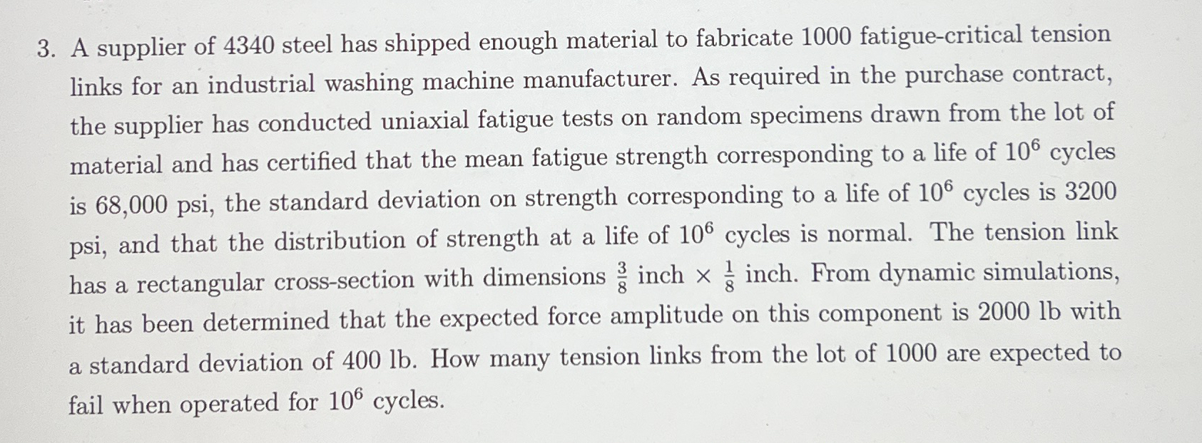 A supplier of 4 3 4 0 steel has shipped enough