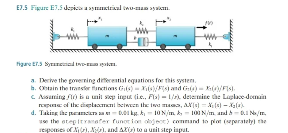 a . Derive the governing differential equations