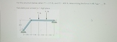 For the structure be ow , whan ? P I = 2 2 5 l t