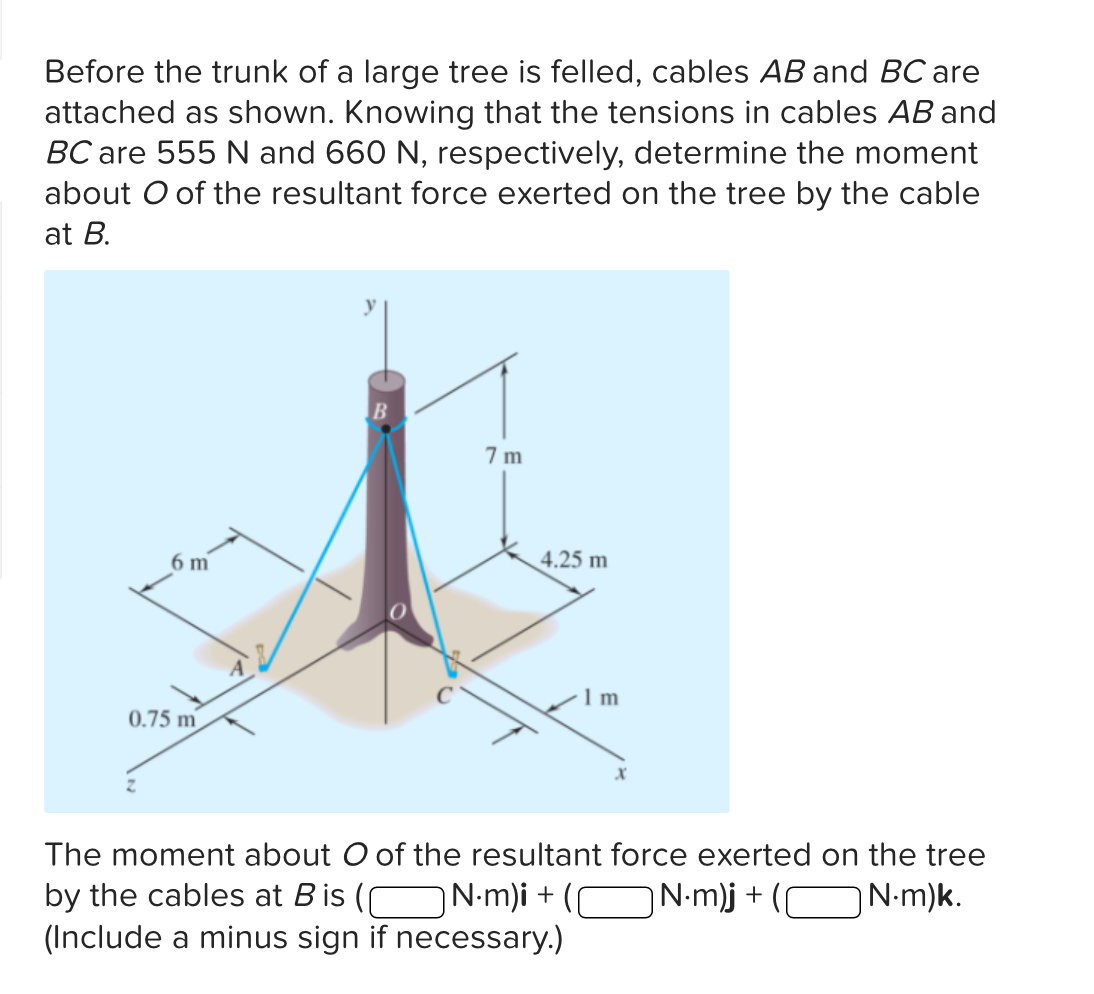 Before the trunk of a large tree is felled,