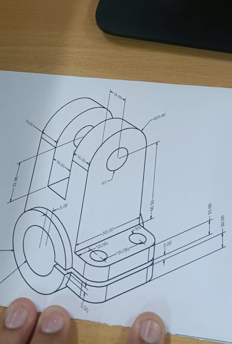 how to draw isometric view of given question in