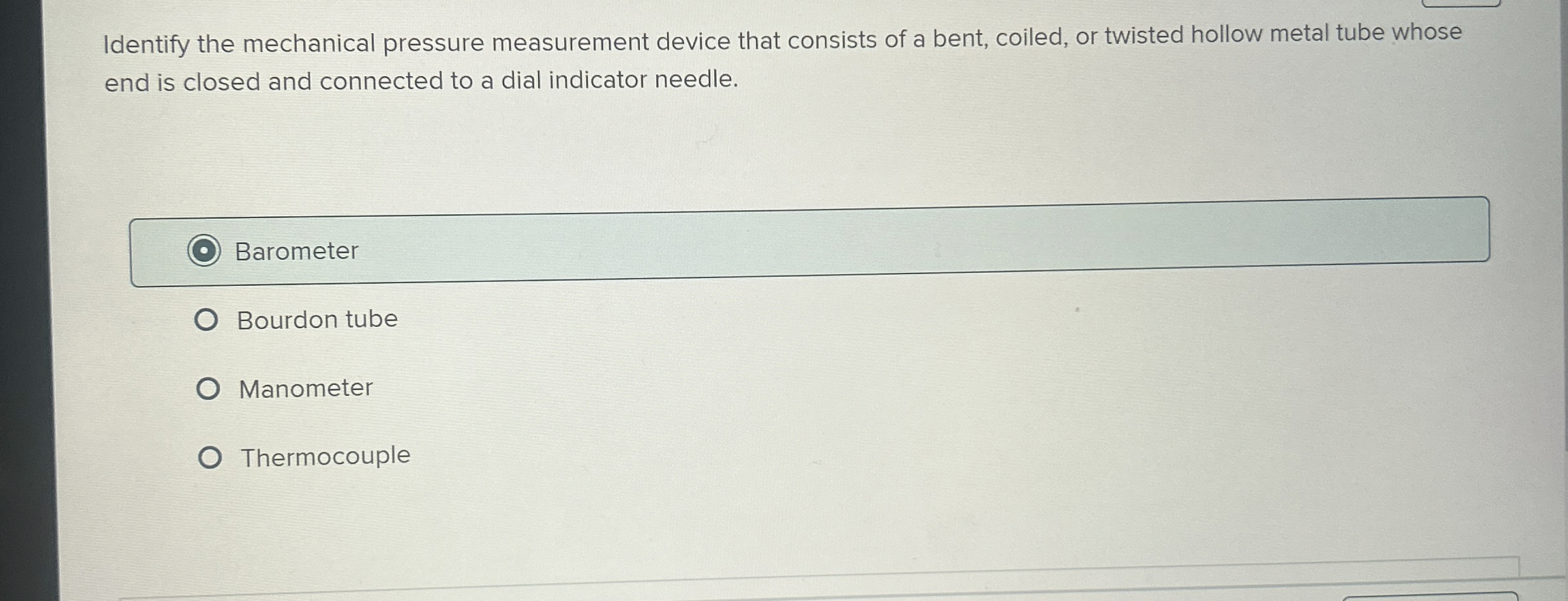 1 1 5 - 9 7 Identify the mechanical pressure