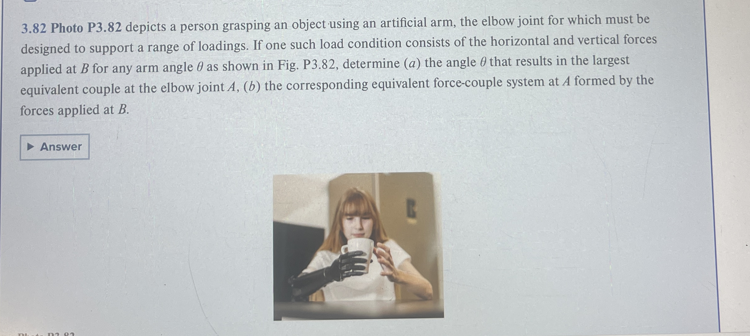 3 . 8 2 Photo P 3 . 8 2 depicts a person grasping