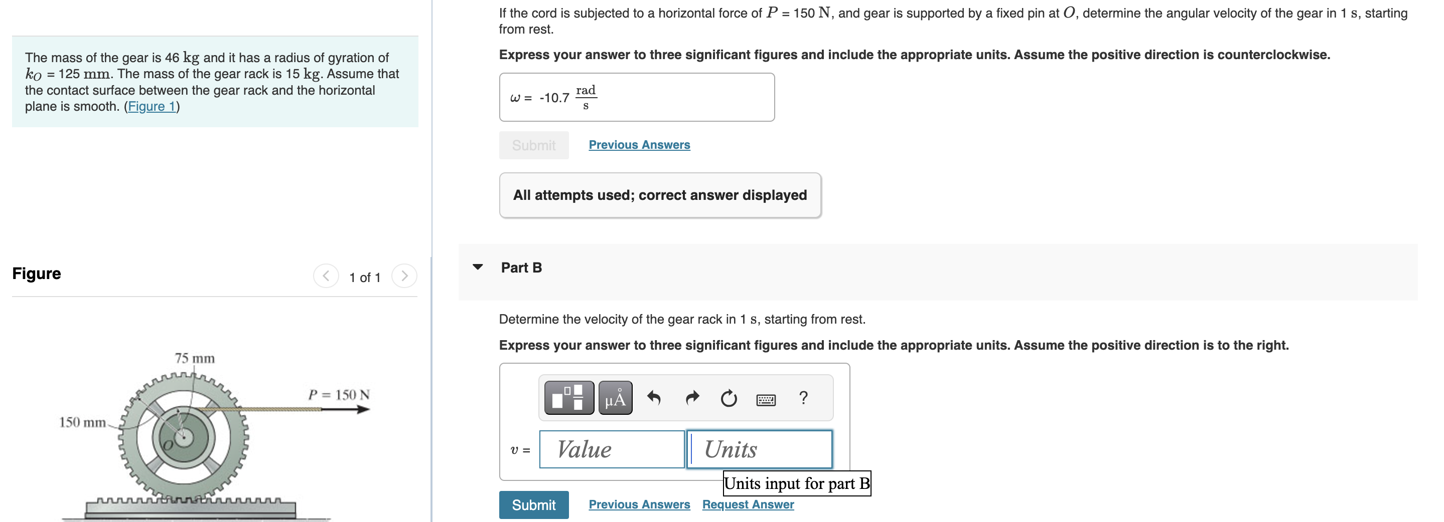 If the cord is subjected to a horizontal force of