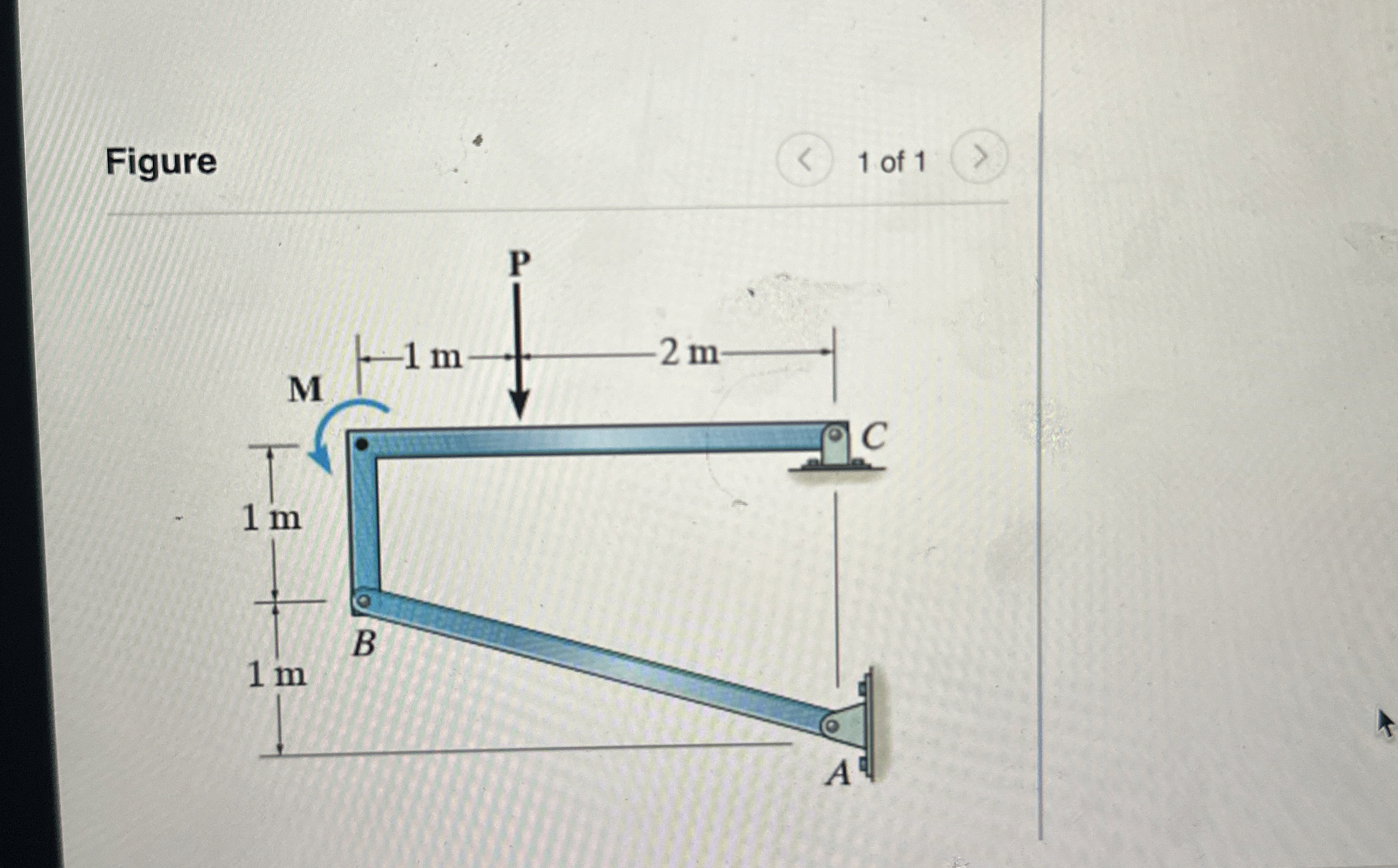 Consider the frame shown in ( Figure 1 ) .