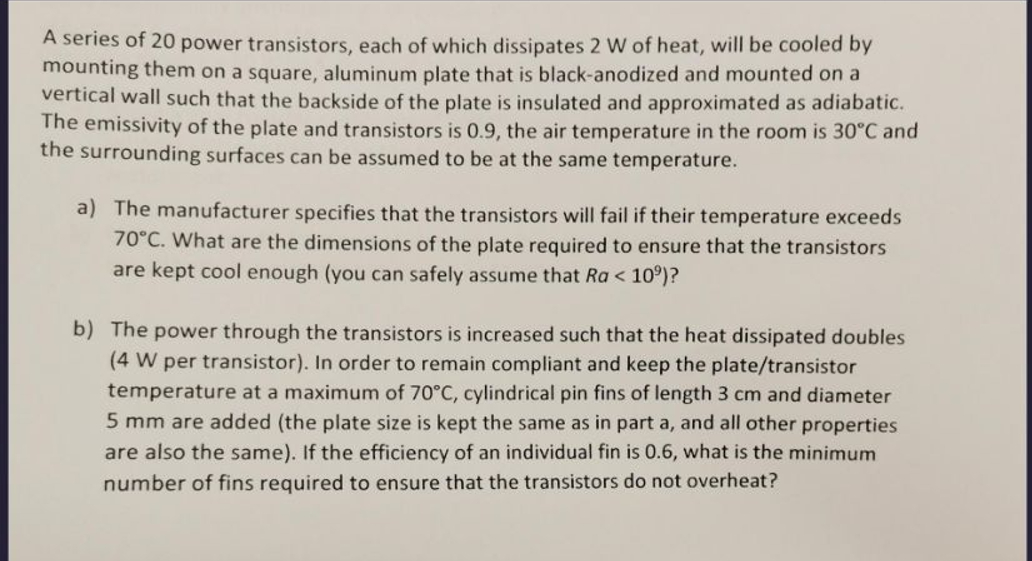 A series of 2 0 power transistors, each of which