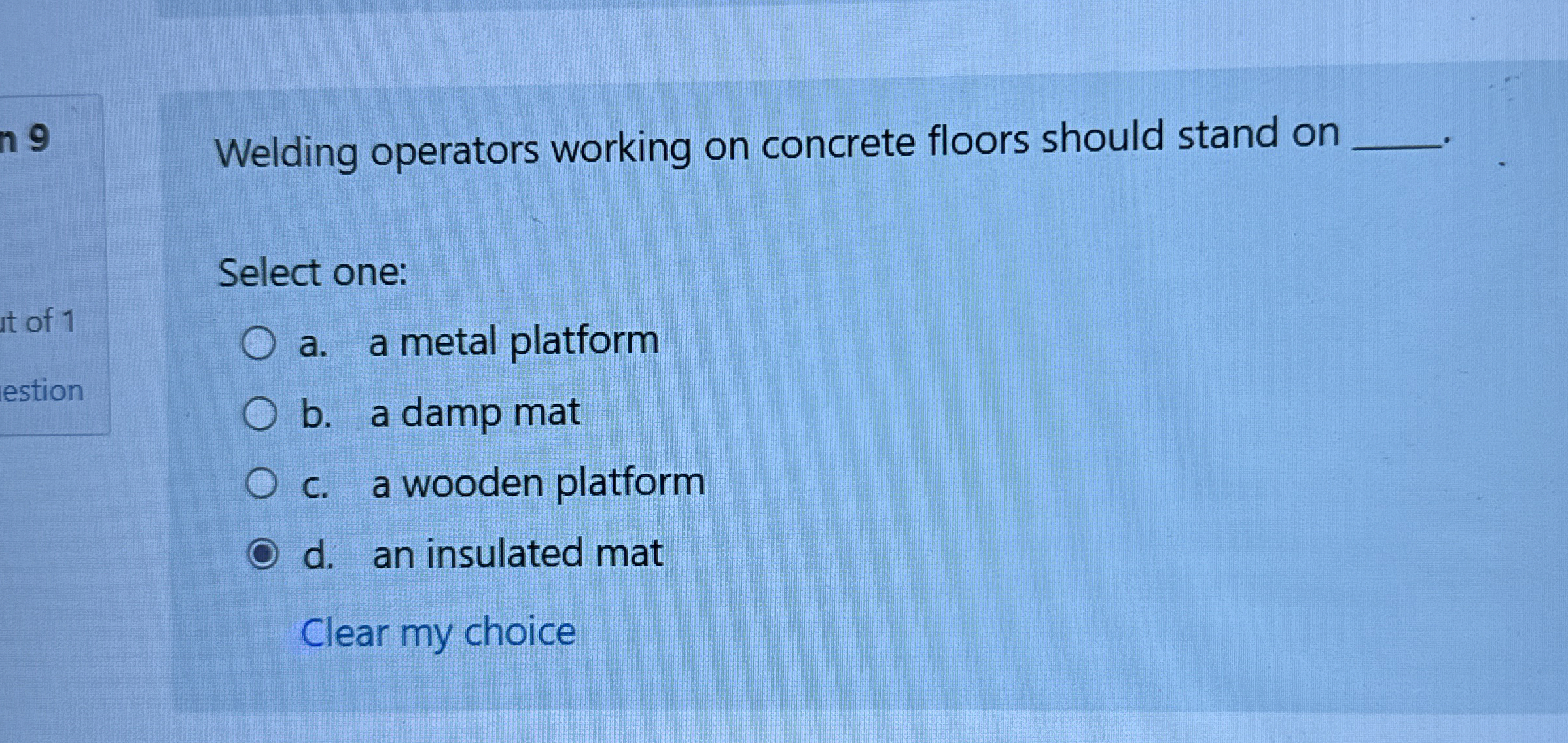 Welding operators working on concrete floors