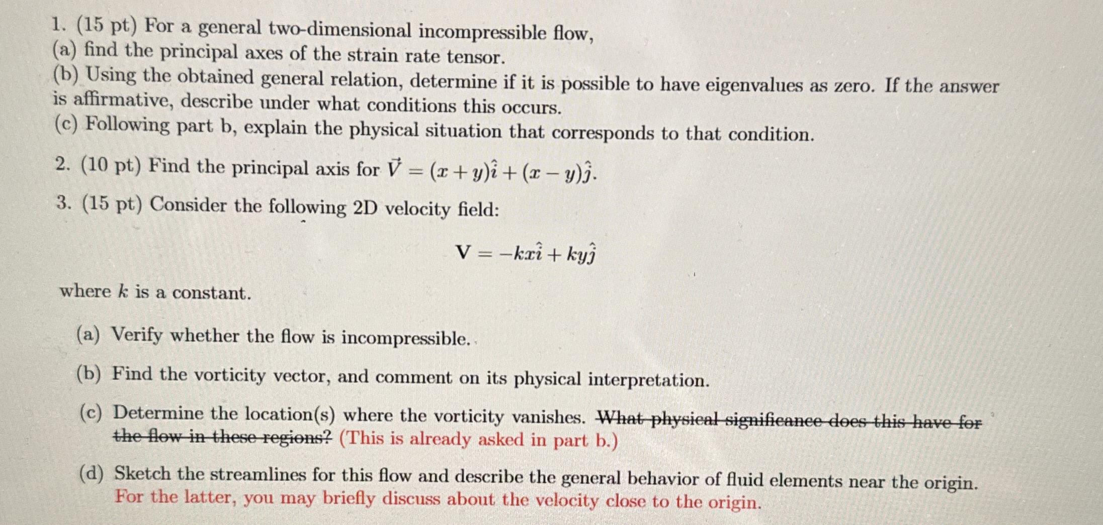 ( 1 5 pt ) For a general two - dimensional