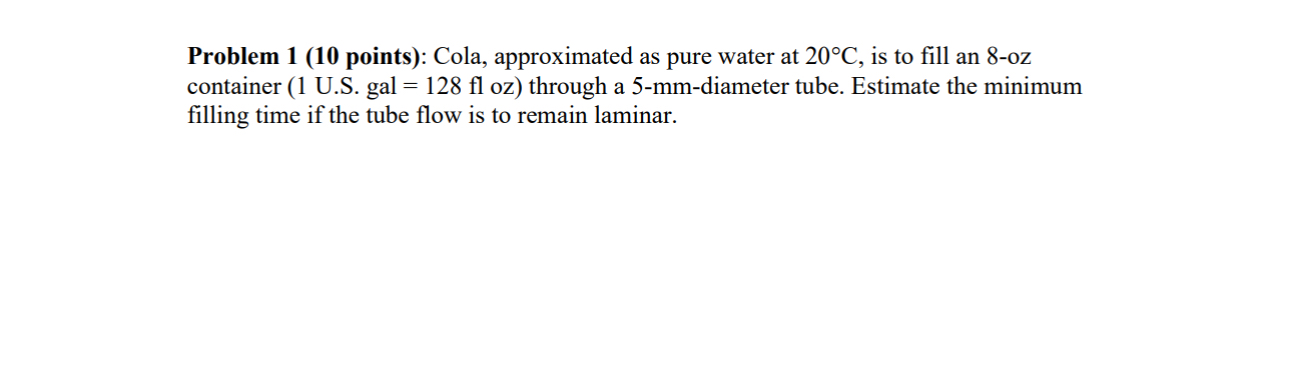 Problem 1 ( 1 0 points ) : Cola, approximated as