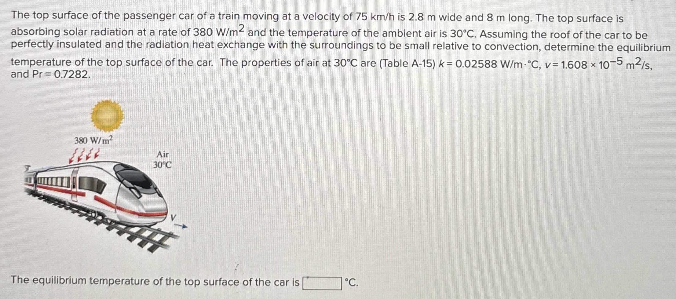 The top surface of the passenger car of a train
