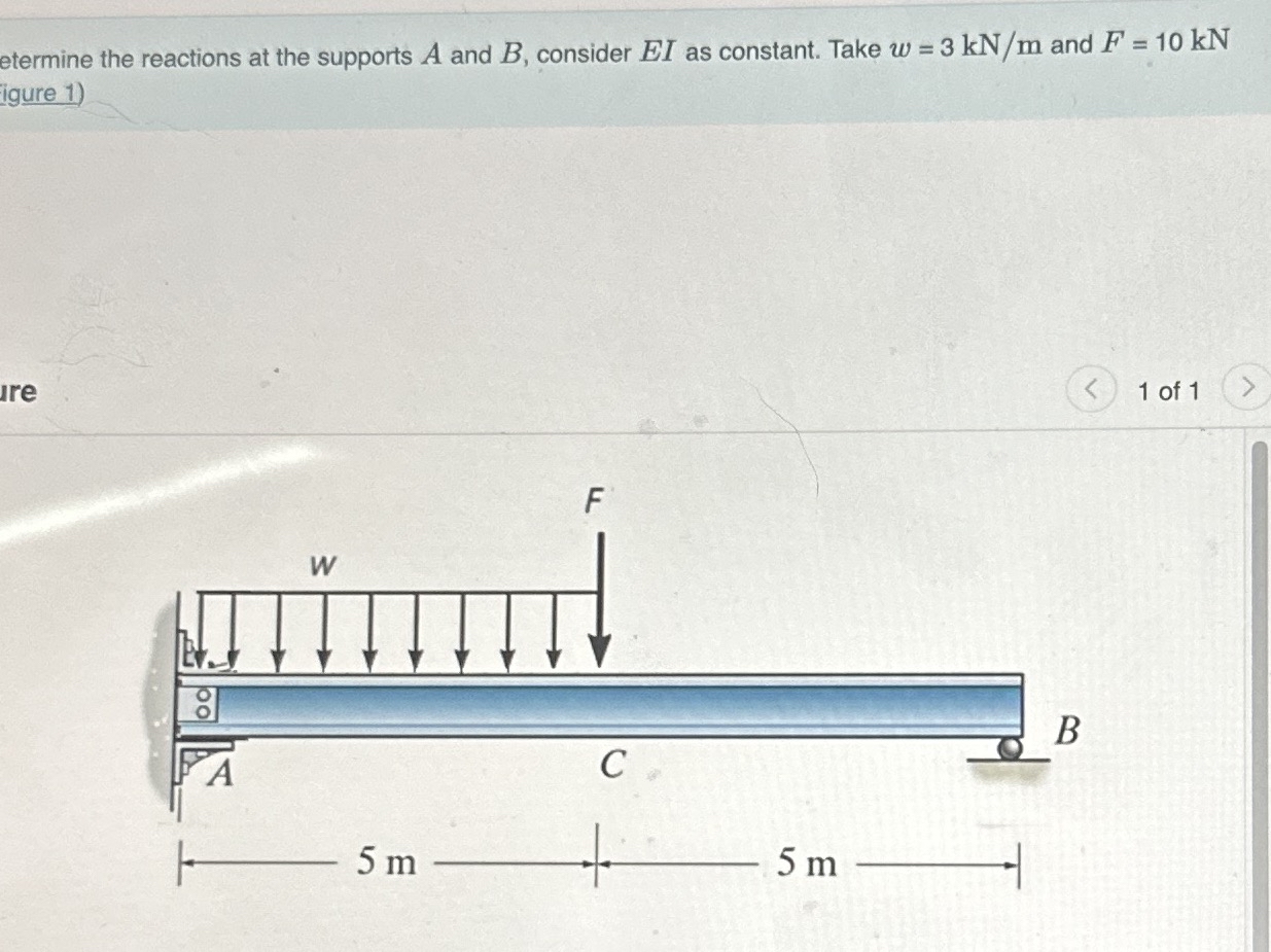 etermine the reactions at the supports A and B ,