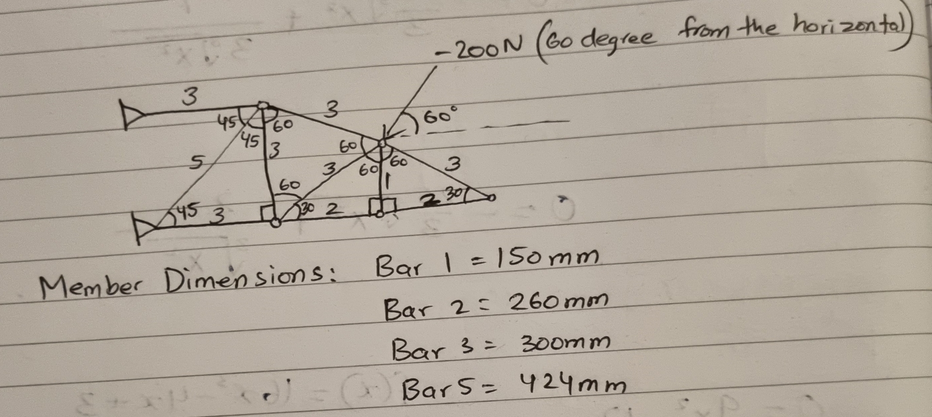 draw the free body diagram and calculate the