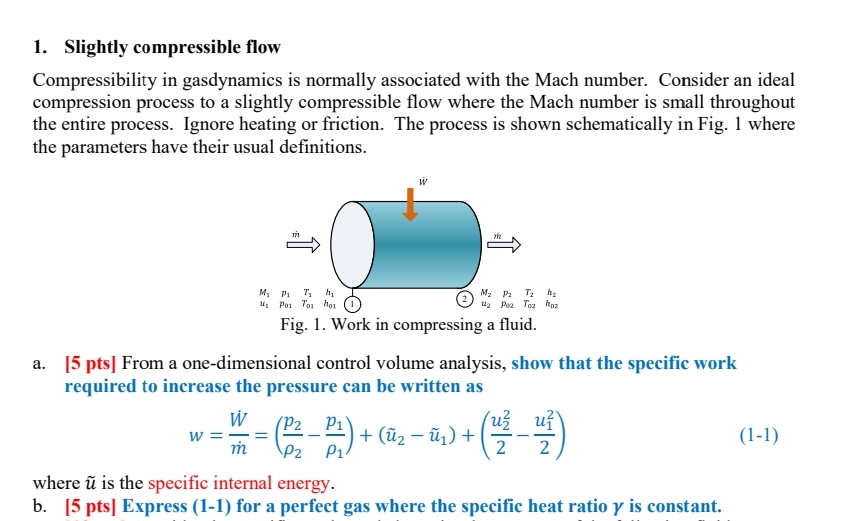 Slightly compressible flow Compressibility in