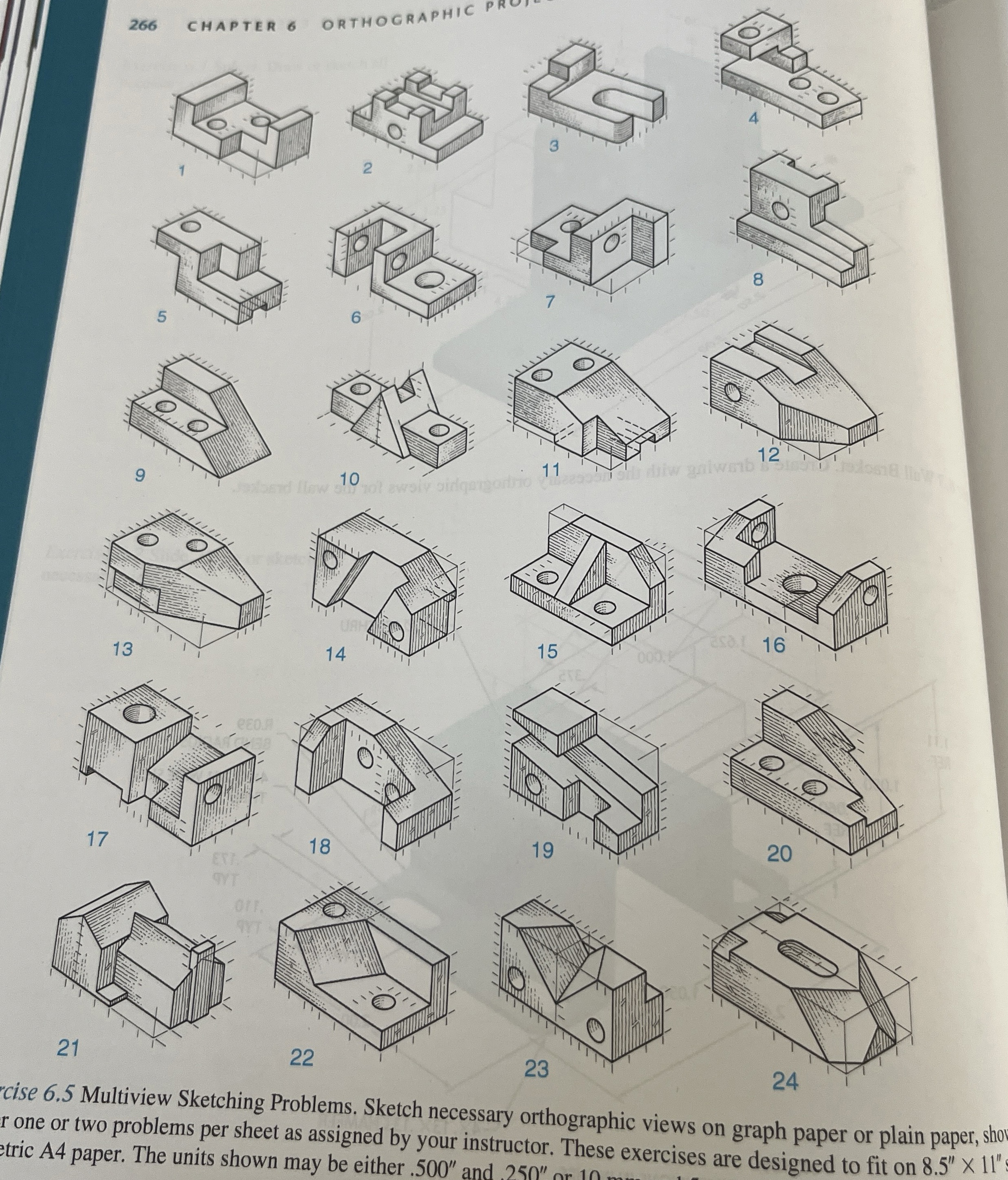 CHAPTER 6 ORTHOGRAPHIC ( Please show front,top