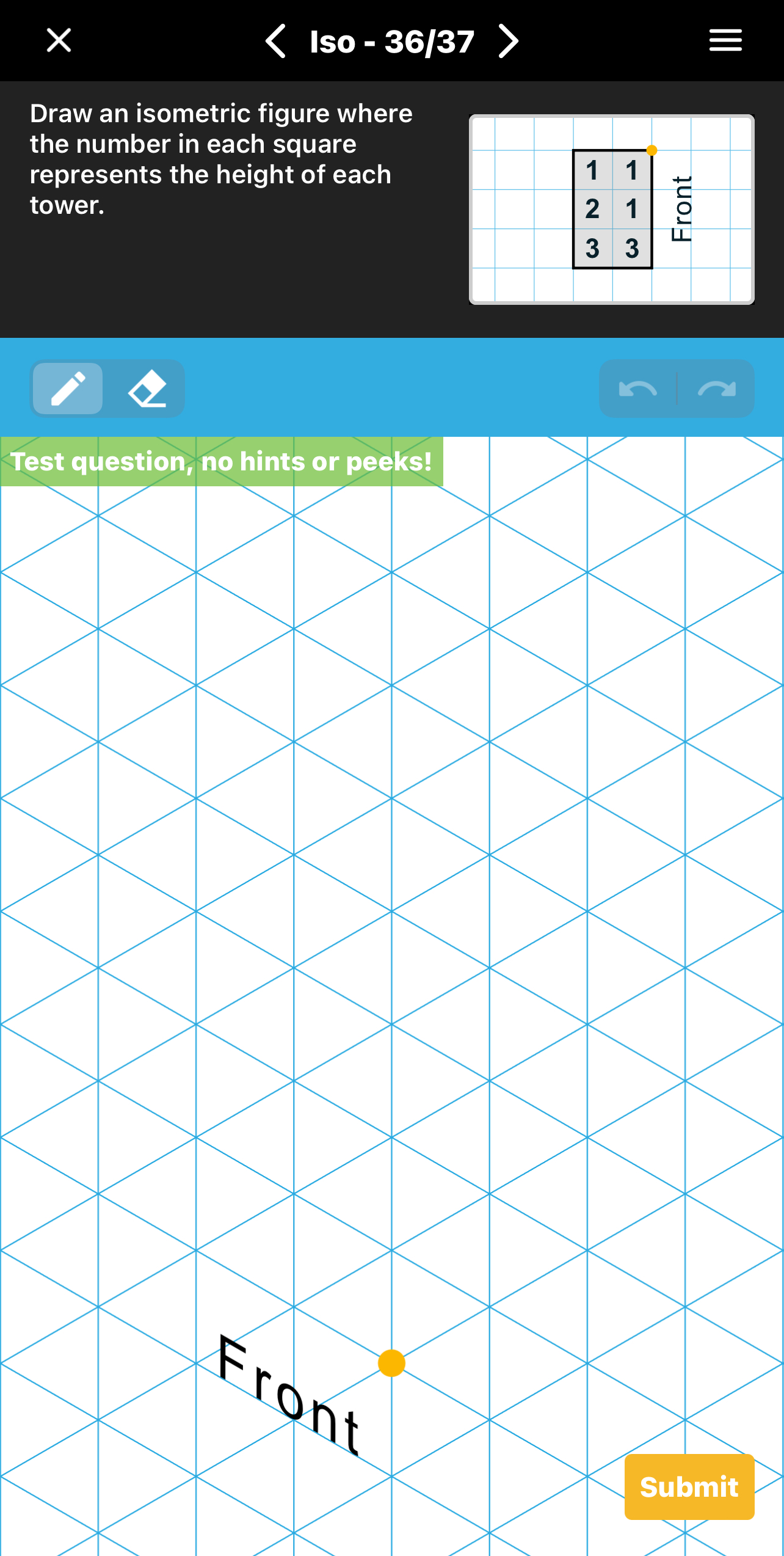 | | | Iso - 3 6 / 3 7 : ) Draw an isometric