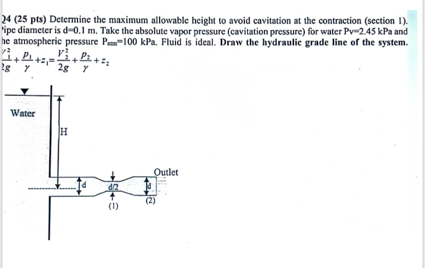 2 4 ( 2 5 pts ) Determine the maximum allowable
