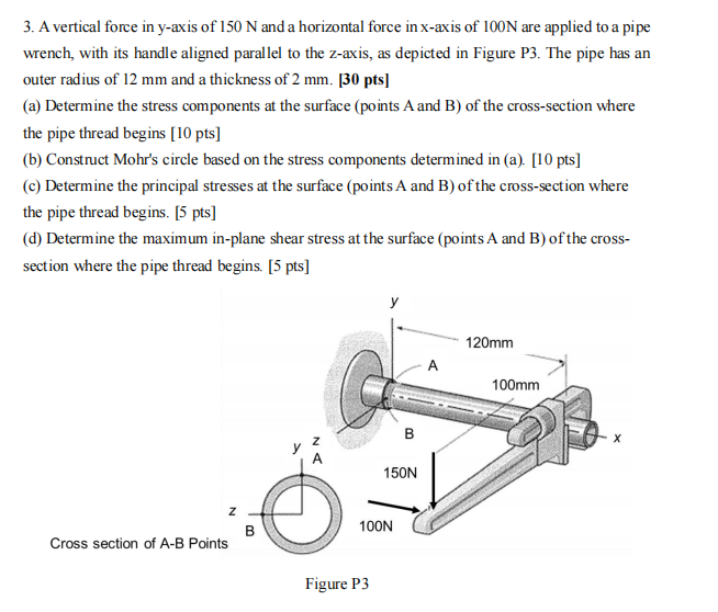 3 . A vertical force in \ ( y \ ) - ax is of 1 5