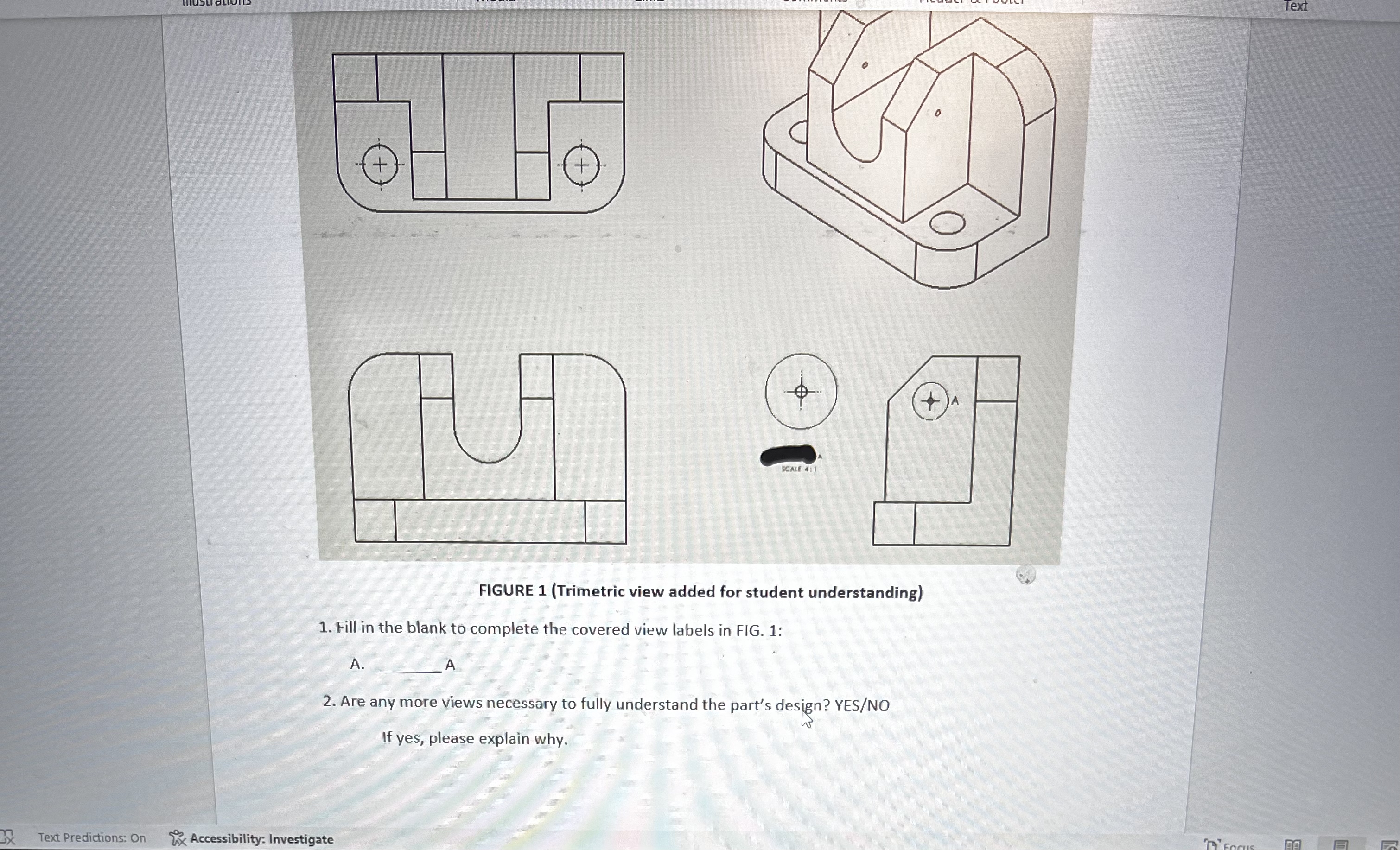 FIGURE 1 ( Trimetric view added for student