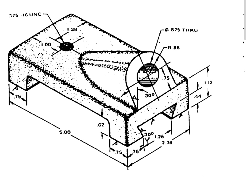 On rectangular grid paper, sketch multi - view