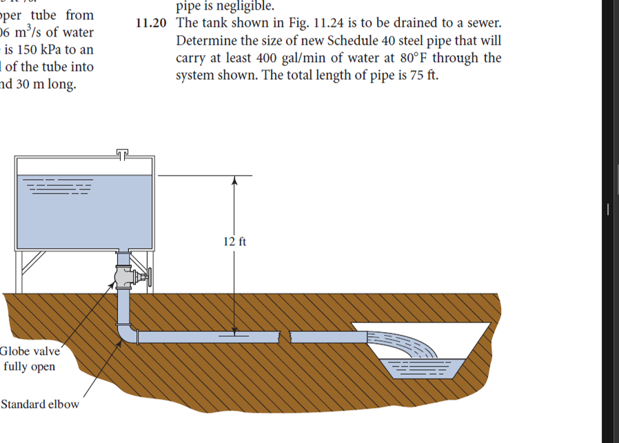 1 1 . 2 0 The tank shown in Fig. 1 1 . 2 4 is to
