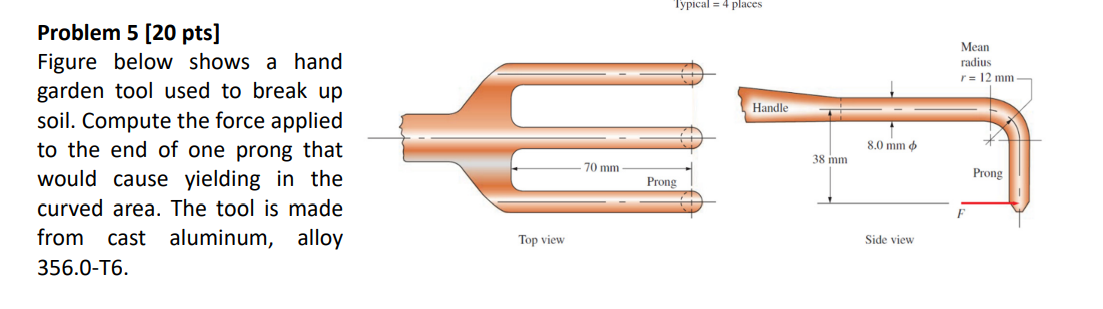 Problem 5 [ 2 0 pts ] Figure below shows a hand