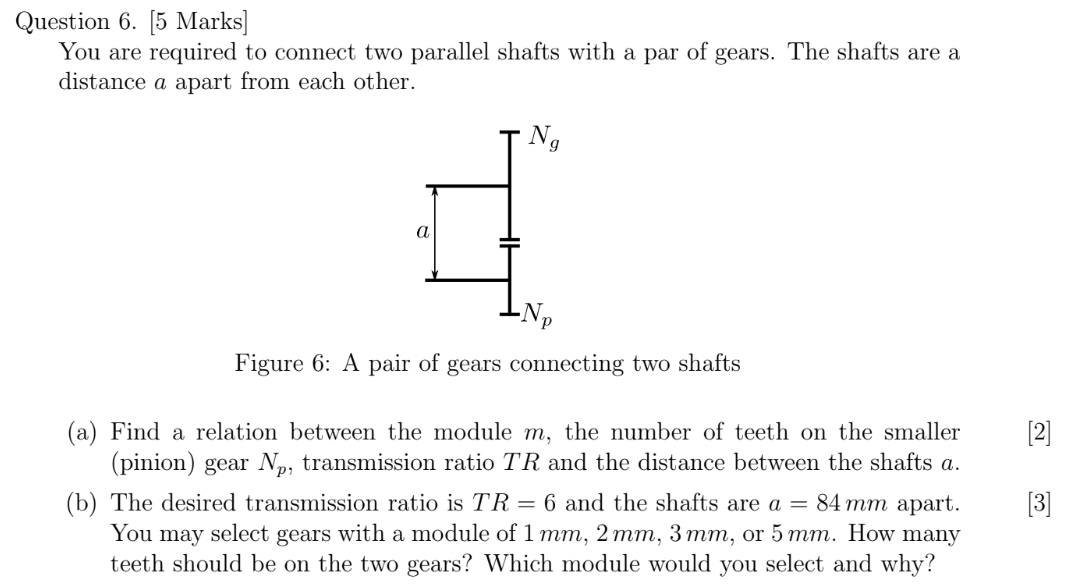 Question 6 . [ 5 Marks ] You are required to