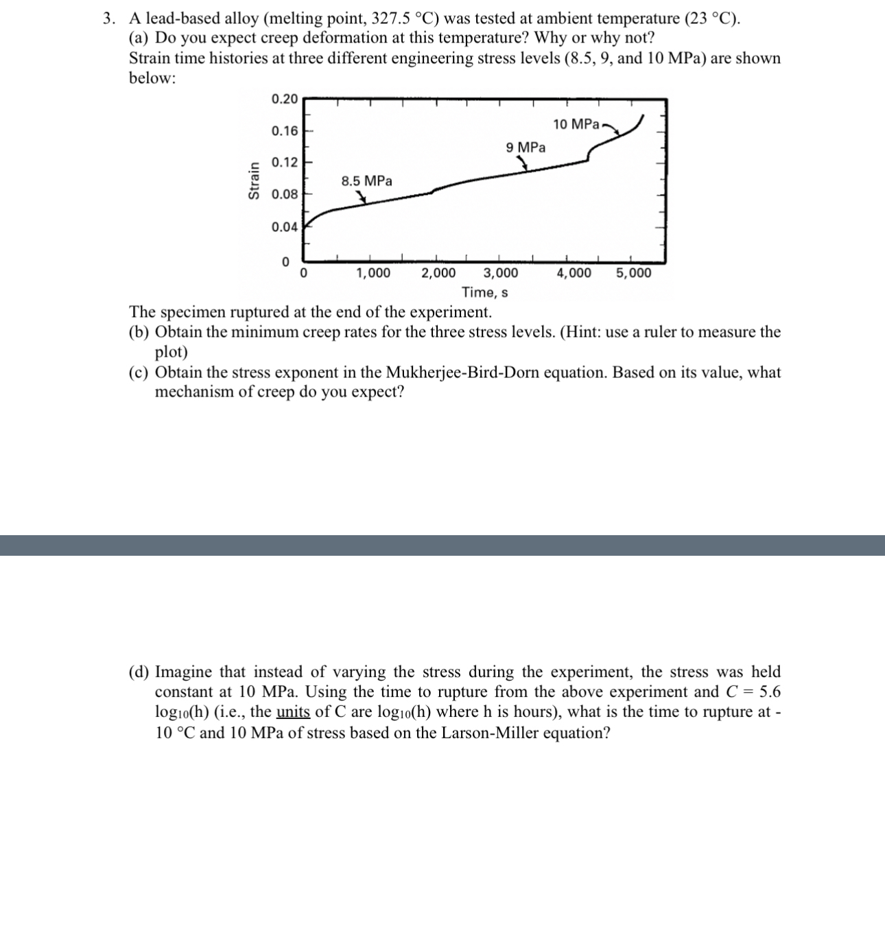 A lead - based alloy ( melting point, ( : 3 2 7 .