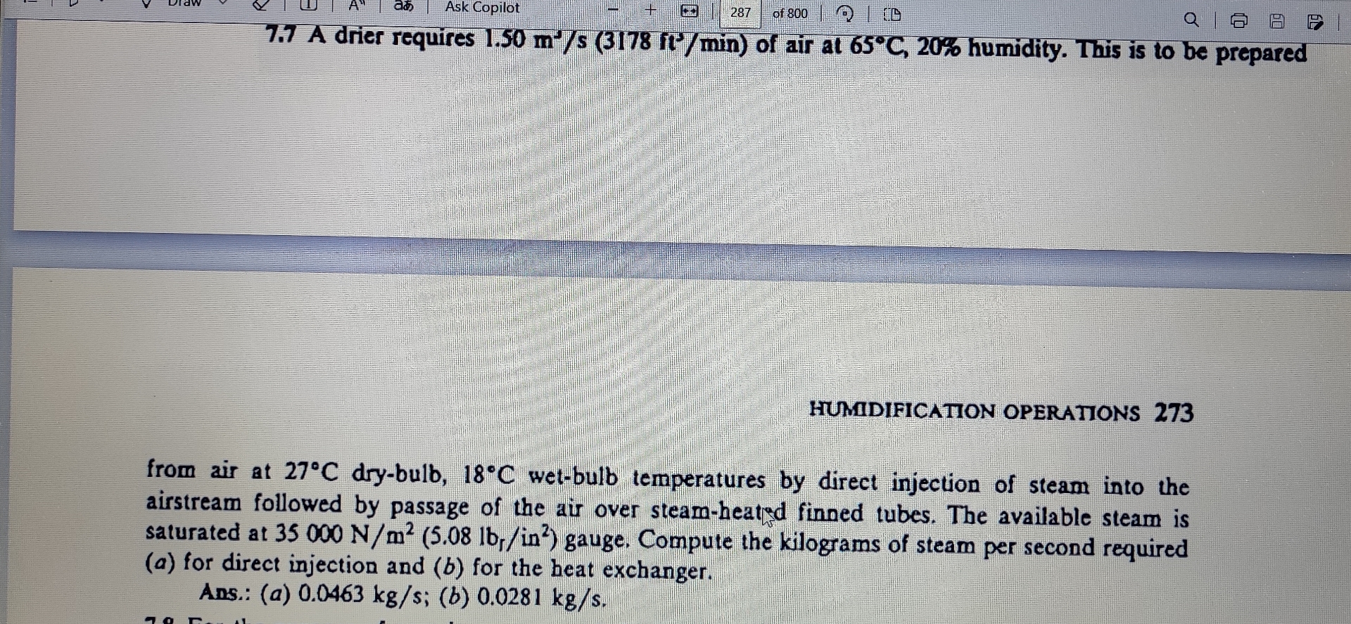 7 . 7 A drier requires 1 . 5 0 m 1 s ( 3 1 7 8 f