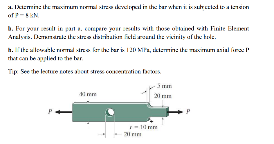 a . Determine the maximum normal stress developed