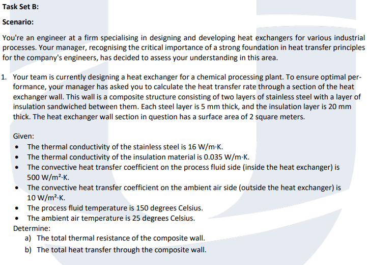 Scenario: You're an engineer at a firm