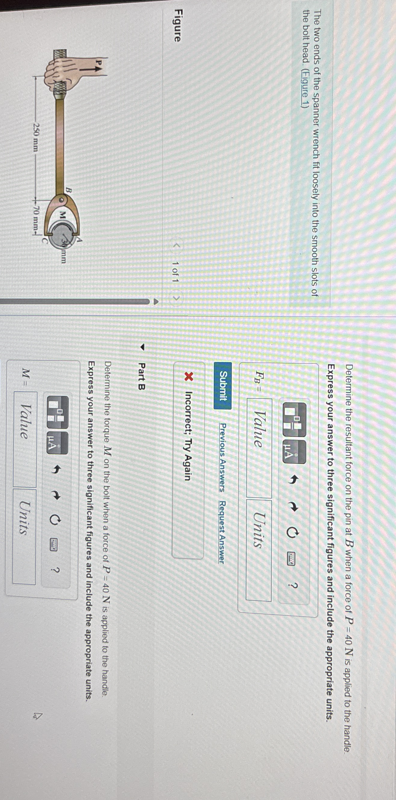 The two ends of the spanner wrench fit loosely