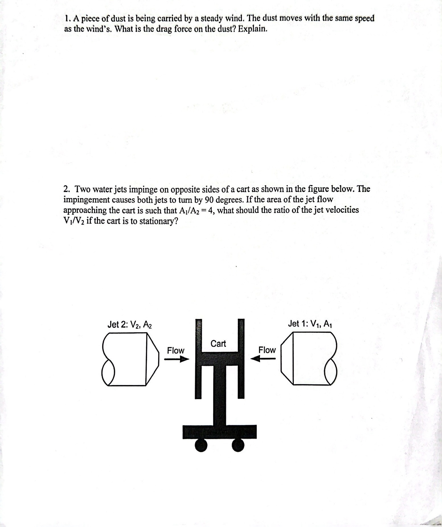 A piece of dust is being carried by a steady