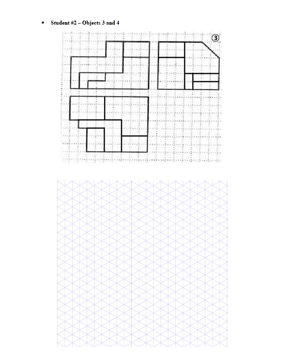 Sketch the Isometric view of each object using
