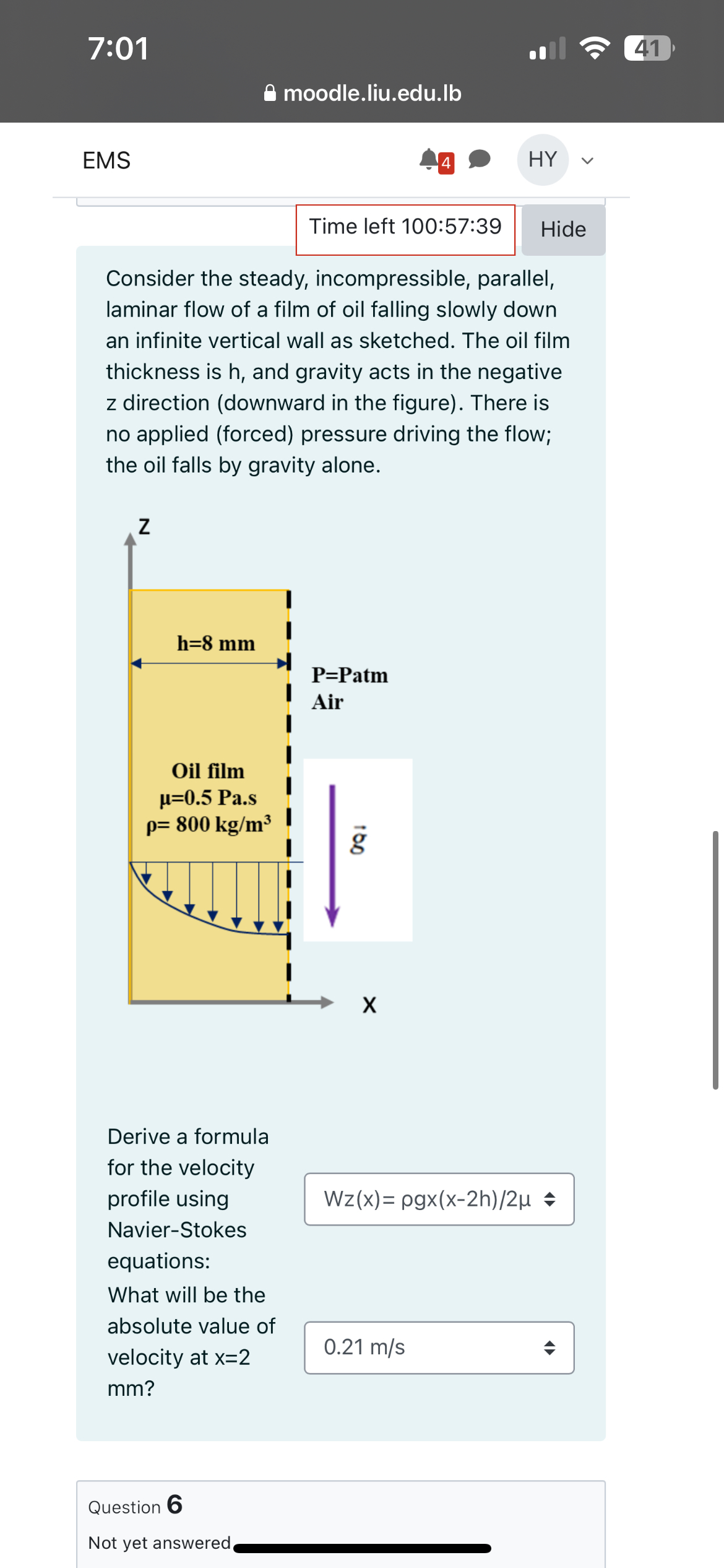 7 : 0 1 4 1 O moodle.liu.edu.lb EMS 4 HY Time
