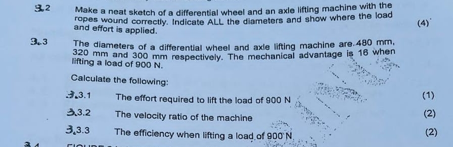 3 . 2 Make a neat sketch of a differential wheel