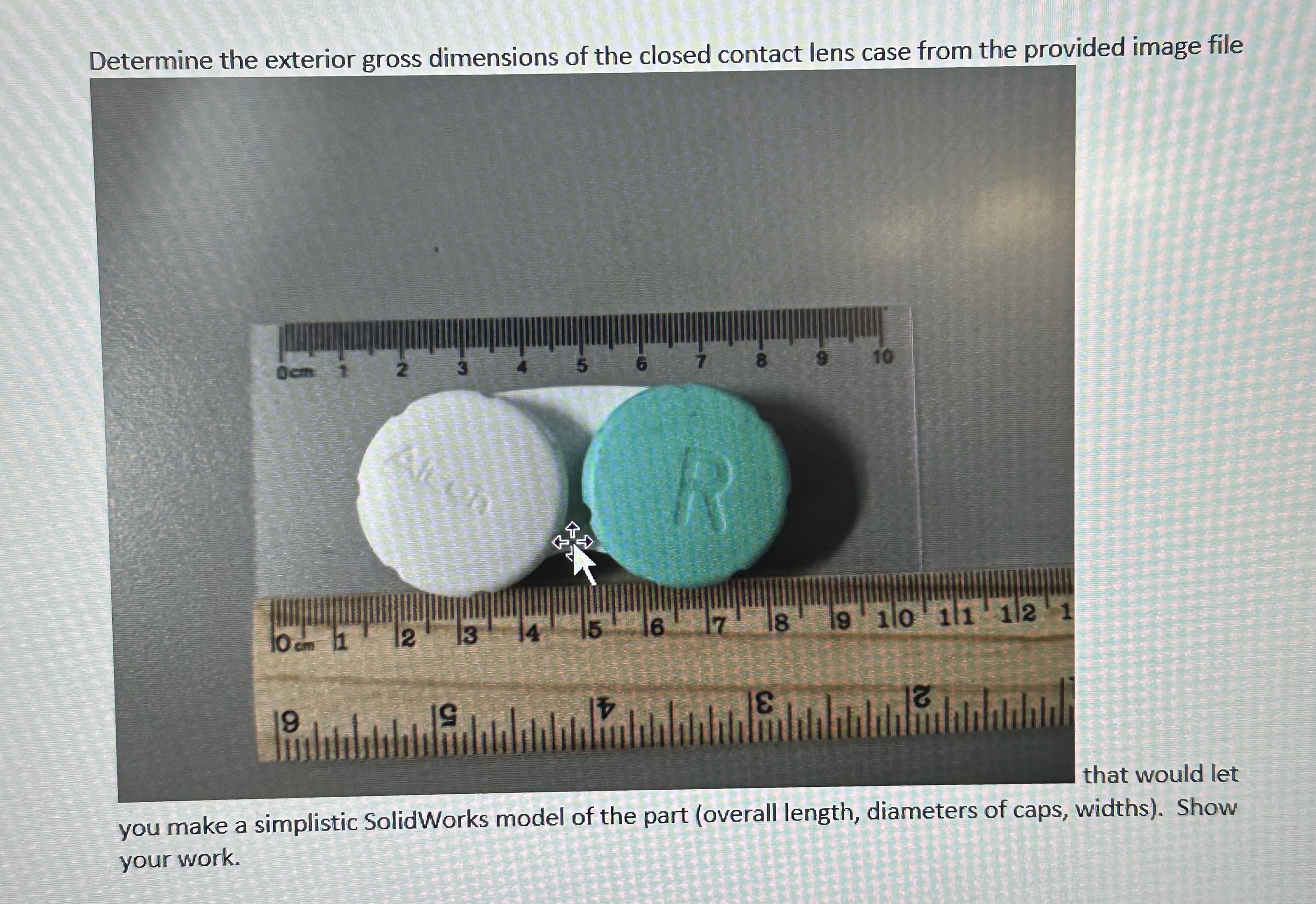 Determine the exterior gross dimensions of the