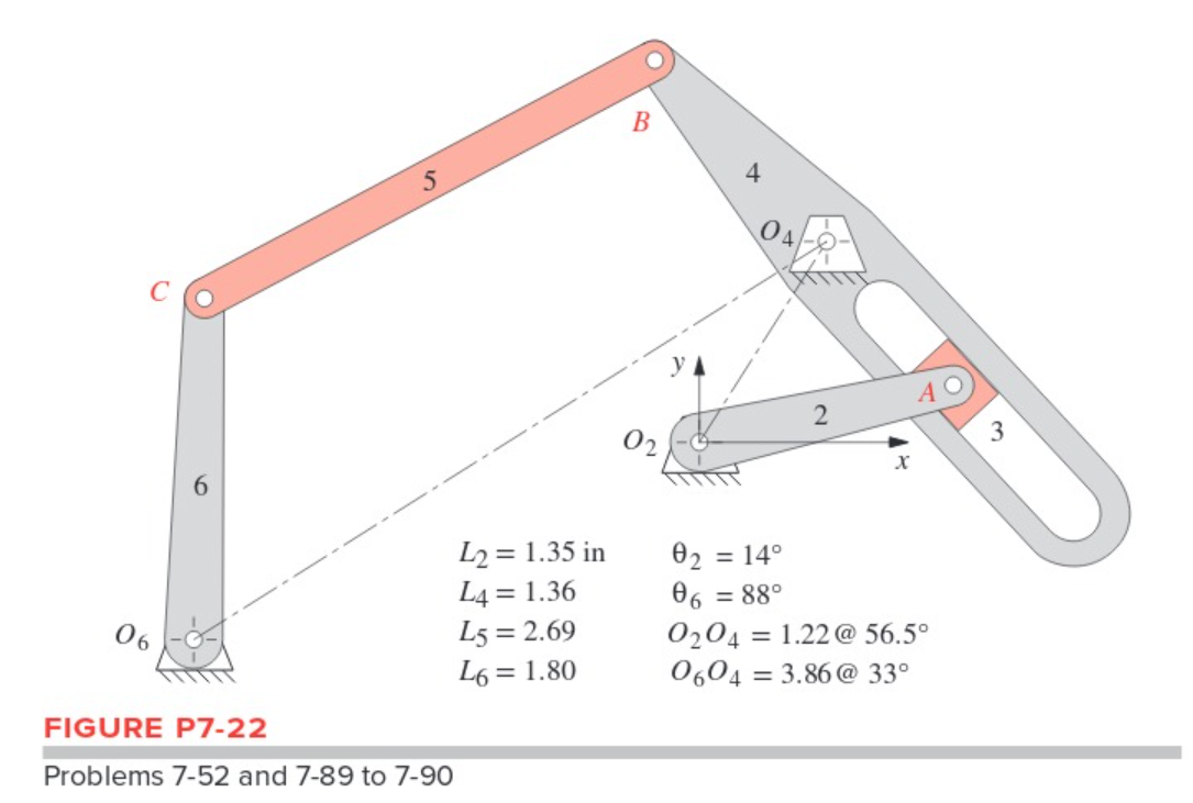 In figure P - 2 2 , solve Problem 7 - 5 2 . Use