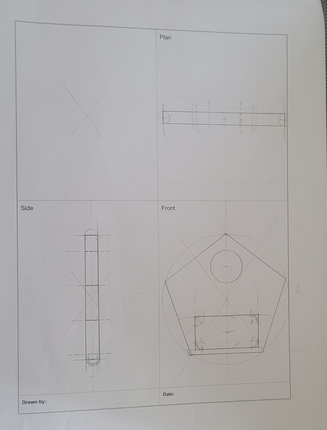where would the lines for measurements go