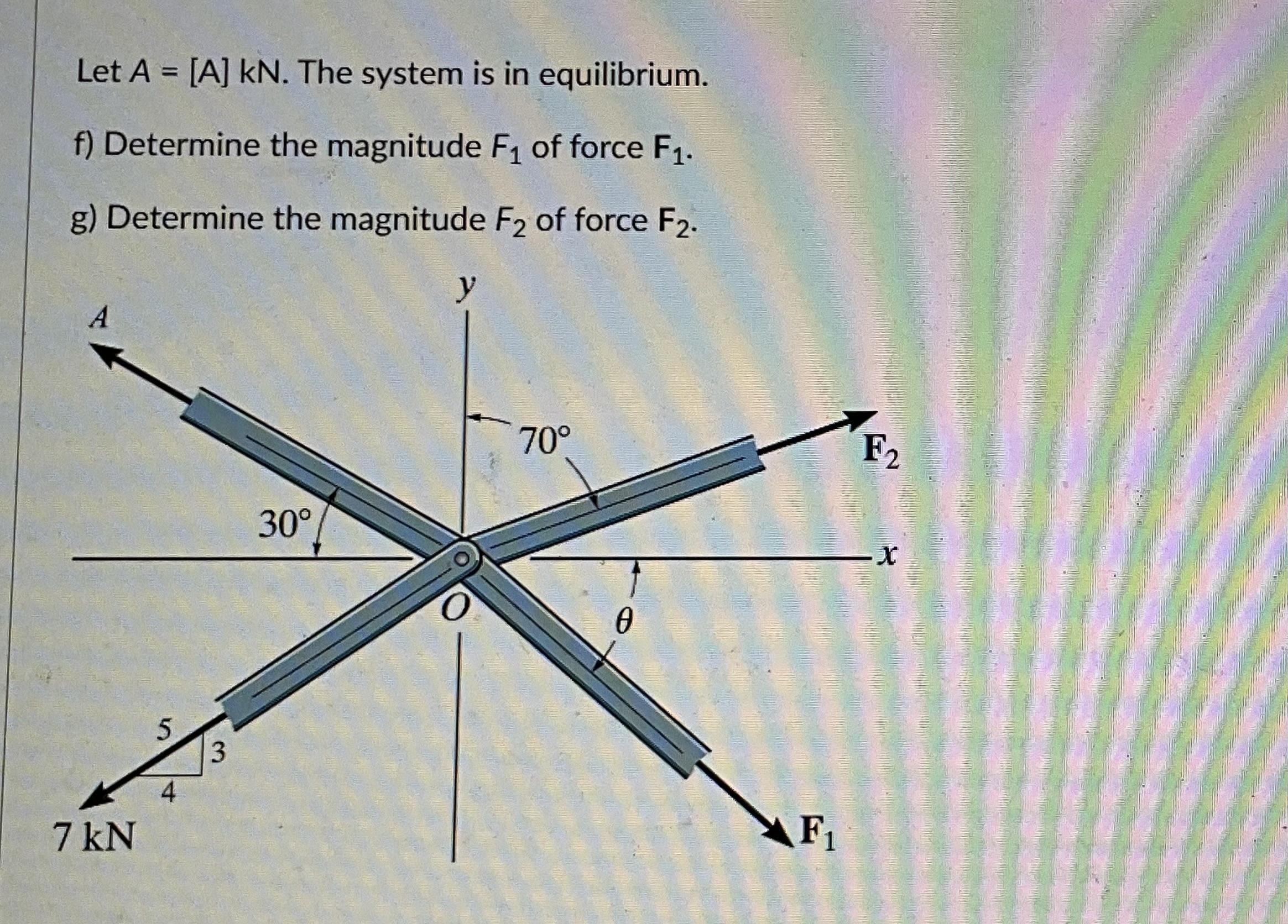 Let A = [ A ] k N . The system is in equilibrium.