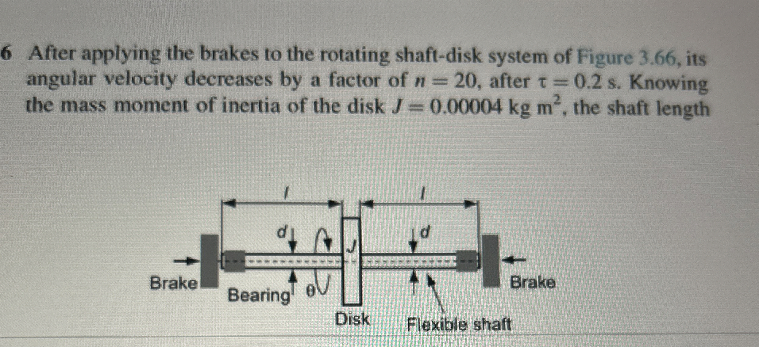 6 After applying the brakes to the rotating shaft
