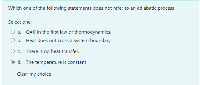 Which one of the following statements does not